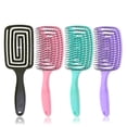 thumbnail image 4 of Peine Curvo Para El Cabello, Cepillo De Masaje, Peine Hueco Para Mosquitos, Cepillo Para El Cabello, Cepillo Para El Cabello Con Estilo Ventilado, Herramienta De Estilismo Para El Cuidado Del Cabello Inevent CE007268-02, 4 of 6