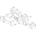 thumbnail image 5 of Bush Business Furniture Studio C 71" U-Shaped Desk Bundle Natural Maple STC001ACSU, 5 of 8