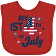 thumbnail image 3 of Inktastic My 1st 4th of July with Striped Stars Boys or Girls Baby Bib, 3 of 4
