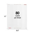thumbnail image 3 of Staples Laser/Inkjet Shipping Labels 0.5"W x 1.75"L White 80 Labels/Sheet 18056/SIWO090, 3 of 5