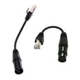 thumbnail image 1 of Cables de Plástico XLR 3Pin y Cables Convertidores shamjiam 2 piezas XLR 3 Pin macho a RJ45 macho 15 cm, 1 of 9