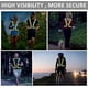 thumbnail image 5 of Chaleco reflectante, chalecos de advertencia unisex, banda de seguridad láser ajustable para correr de noche, andar en bicicleta, trotar y caminar, 5 of 5
