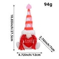 thumbnail image 2 of Sweet Valentine's Day Gnomes Set Cute Love Gnome Plush Figures with Pink Candy Home Indoor Desk Valentine's Day Gnome Decor, 2 of 3