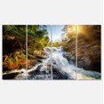thumbnail image 2 of Cascade à Travers la Forêt - Impression sur Toile Paysage, 2 of 3