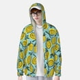 thumbnail image 2 of Lsque Lemon Pattern UPF 50+ Lightweight Sun Protection Men's Women's Long Sleeve Shirt, Hoodie Performance -Small, 2 of 7