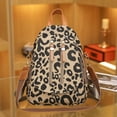 thumbnail image 2 of Retro Leopard Print Backpack Lightweight Two-Purpose Women's Backpack Textured Travel Bag, 2 of 10