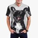 thumbnail image 1 of Fotbe Cool French Bulldog Wine Camiseta Polo de Golf para Hombre con Estampado – Camisa Deportiva Transpirable con Cuello Abotonado-Small, 1 of 6