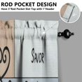 thumbnail image 5 of Retro Tableware5 (1) Kitchen Curtain Valance 3 Piece Home Curtains and Valance Set Curtain Sink Window Decor Window Treatment Tier 27.5x36 Length, 5 of 6