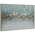 thumbnail image 2 of Uttermost Divide Coastal Firwood and Canvas Abstract Hand Painted Art in Blue, 2 of 6