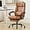 Brown, variant on Executive Office Chair with Footrest,90-155°Adjustable Reclining Office Chair,Thick Leather Chair with Lumbar Support,Ergonomic Computer Desk Chair Comfy for Home Office (Cream White)