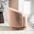 Uspridefurniture Modern Velvet Tufted Barrel Accent Chair with 360° Rotation, Pink