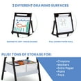 thumbnail image 4 of Delta Children Classic Kids Whiteboard/Dry Erase Easel with Storage, Dark Chocolate, 4 of 10