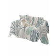 thumbnail image 2 of Blue Teal Coastal Couch Cover for 2 Cushion Couch, Summer Beach Starfish Coral Nautical Rustic Washable Love Seat Sofa Covers Slipcover, Throw Sofa Covers for Pets, Furniture Protector 71"x102", 2 of 9