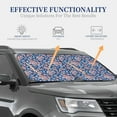 thumbnail image 4 of Zufioo Rose Flowers Print Folding Car Windshield Sun Visor, Anti-ultraviolet Sun Visor, Suitable for Trucks, Vans Car Accessories-Large, 4 of 6