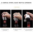 thumbnail image 2 of ZHAOCHENG Abridor de botellas magnético, abridor automático de botellas de cerveza de acero inoxidable, regalo de empujar y tirar, 2 of 4