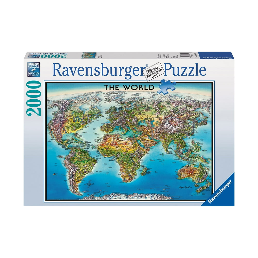 Ravensburger World Map 2000 Piece Jigsaw Puzzle