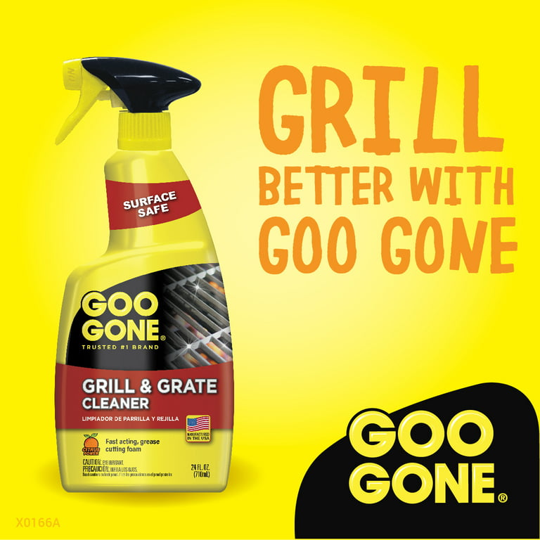 Goo Gone Oven and Grill Cleaner - 14 Ounce - Removes Tough Baked On Grease  and Food Spills Surface Safe Pack of 3