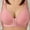 Z1-Pink, variant on Patlollav Bras for Women, Womens Bra Soild Wire Free Underwear One-Piece Bra Everyday Front Buckle Underwear