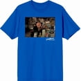 thumbnail image 3 of A Nightmare On Elm Street Freddy Smoking Men's Blue Crew Neck Short Sleeve Tee-Medium, 3 of 4