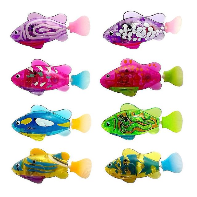Pez electrónico activado por batería KEWITY juguete para niños mascota regalo de vacaciones color aleatorio