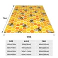 thumbnail image 3 of Balery Honeycombs Manta de Felpa Suave y Acogedora – Cobija de Franela Aterciopelada para Cama, Lavable y Cálida para Sofá, Mascotas, Transpirable-60"x50", 3 of 7