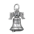 thumbnail image 1 of Sterling Silver 18" .8mm Box Chain Cracked Liberty Bell Pendant Necklace, 1 of 2