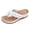 White, variant on Flower Platform Wedge Dress Backless Sandals for Women Plantar Fasciitis with Arch Support Boho Beach Casual Leather Chunky Heel Orthotic Flip Flops Walking Slides Slippers Black Size 8.5