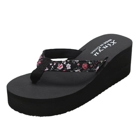 

Women Slippers Women s able And Casual Non-slip Wedge Beach Shoes And Slippers Shoes Multicolor 7.5