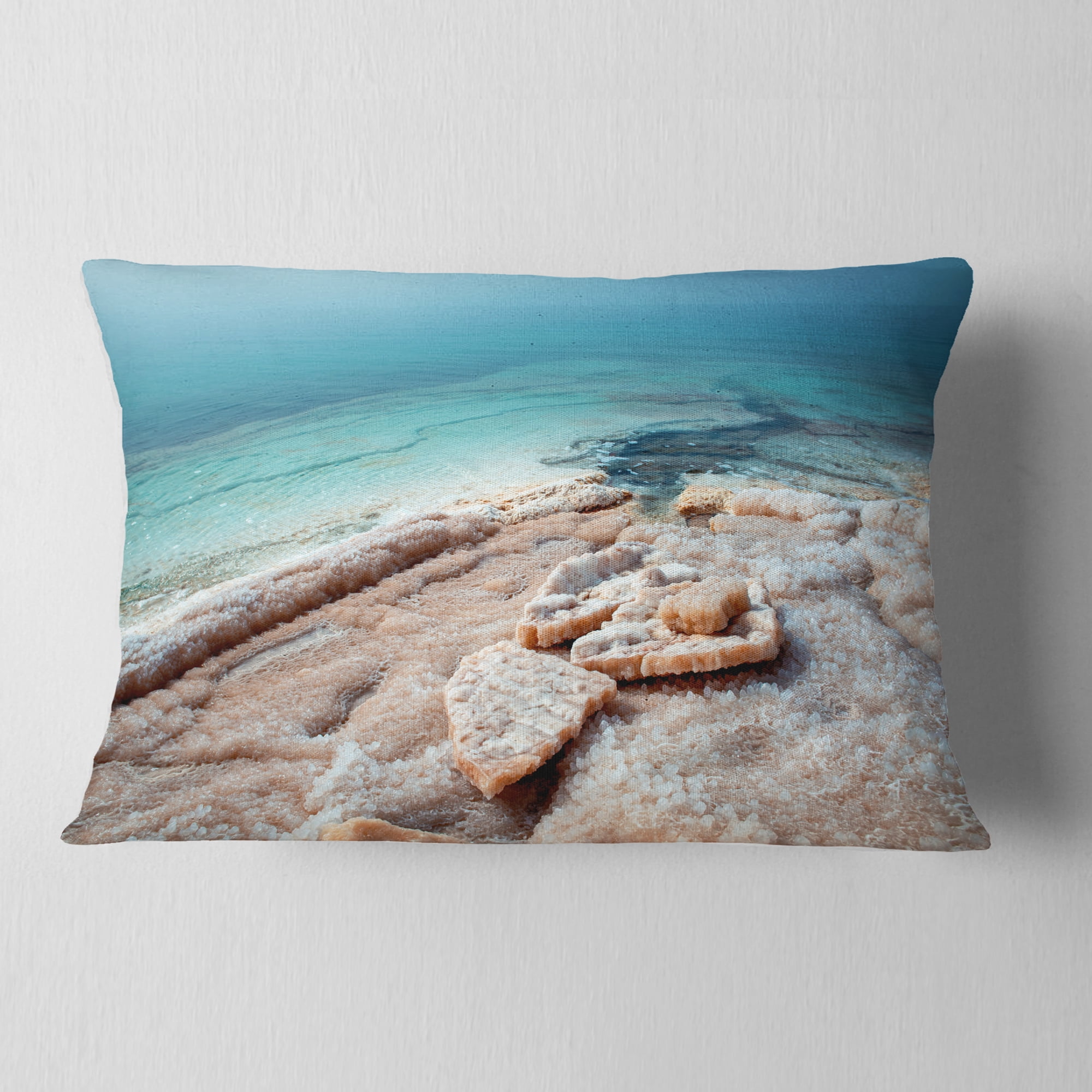 Designart 12" x 20" Multi-color Polyester Throw Pillow