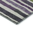 thumbnail image 3 of Addison Rugs Mayfield Premium Machine Washable Transitional Stripes Gray Round Rug, 8' x 8', 3 of 6