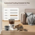 IMIPAW Automatic Cat Feeder and Water Fountain, Timed Pet Dry Food