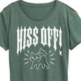thumbnail image 3 of Instant Message - Cat Lovers - Hiss Off - Women's Short Sleeve Graphic T-Shirt, 3 of 7