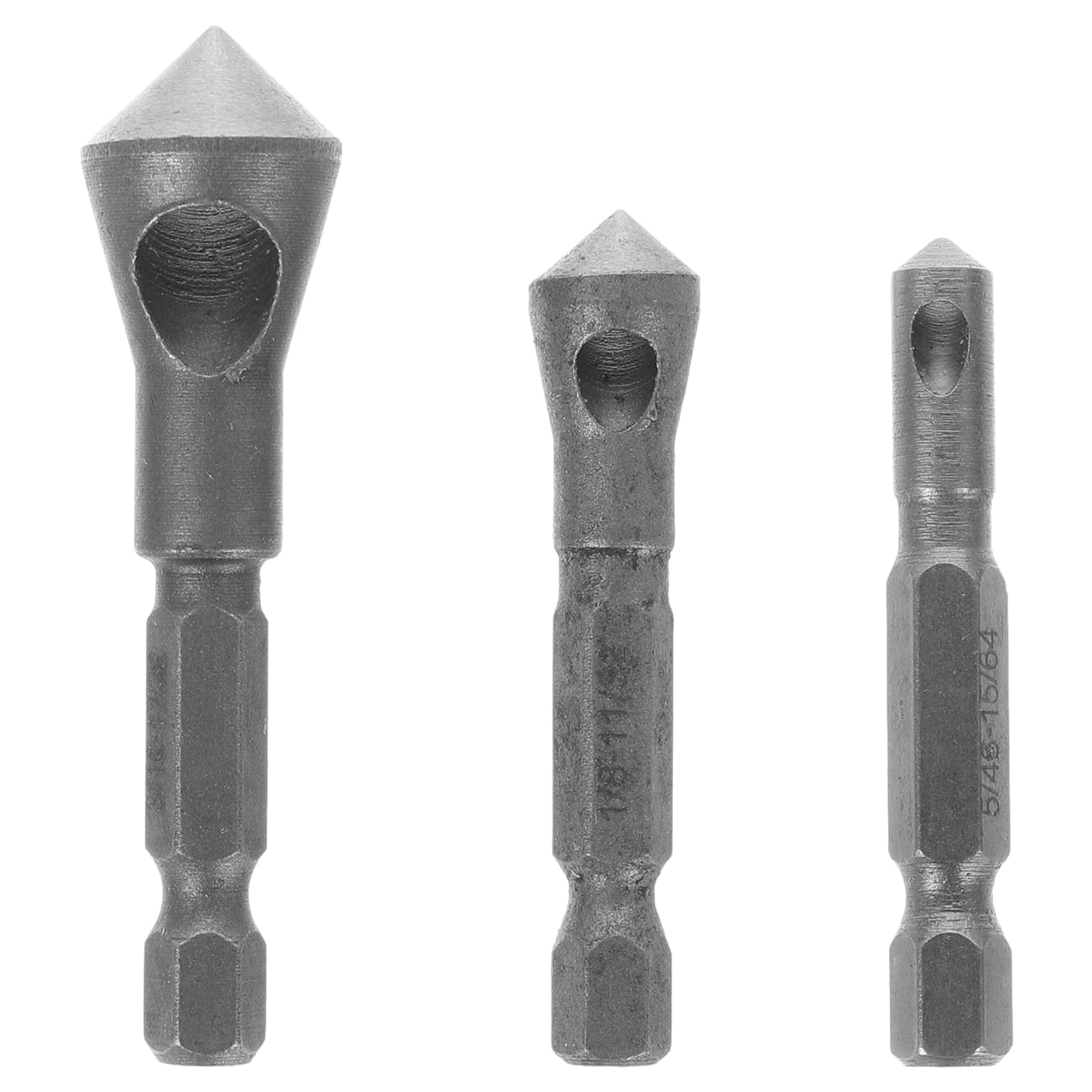 Minkissy 3Pcs Deburring Tool Kit Alloy Chamfering Tool with Countersink Chamfer Tool Set for Cutting Tools