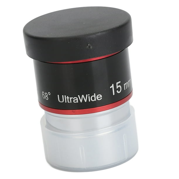 Telescope Wide Angle Eyepieces,1.25in 15mm 68 Degree Ultra Wide Angle 