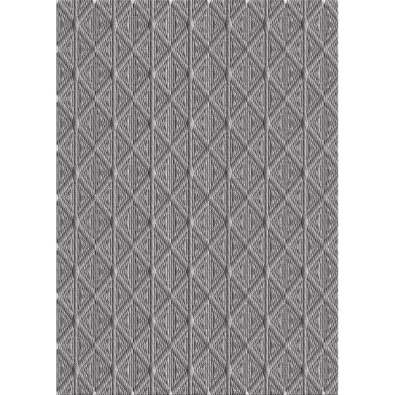 Ahgly Company Indoor Rectangle Patterned Gray Novelty Area Rugs, 3' x 5'