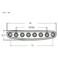 thumbnail image 3 of Yeacher Electric Guitar Parts Metal String Through Body Ferrules Bushing Plate for Guitar Replacement, 3 of 7