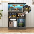 thumbnail image 5 of Blotout Farmhouse 40-50 Gallon Fish Tank Stand with Power Outlet, 41.7"Aquarium Stand with Storage/Sliding Barn Door, Heavy Duty Tank Stand for 2 Fish Tank/Reptile Terrarium, 1000lbs Capacity,Gray, 5 of 9