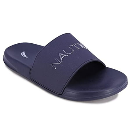 

Nautica Men s Athletic Slide Comfort Sandal-Dolan-Navy-Size-7