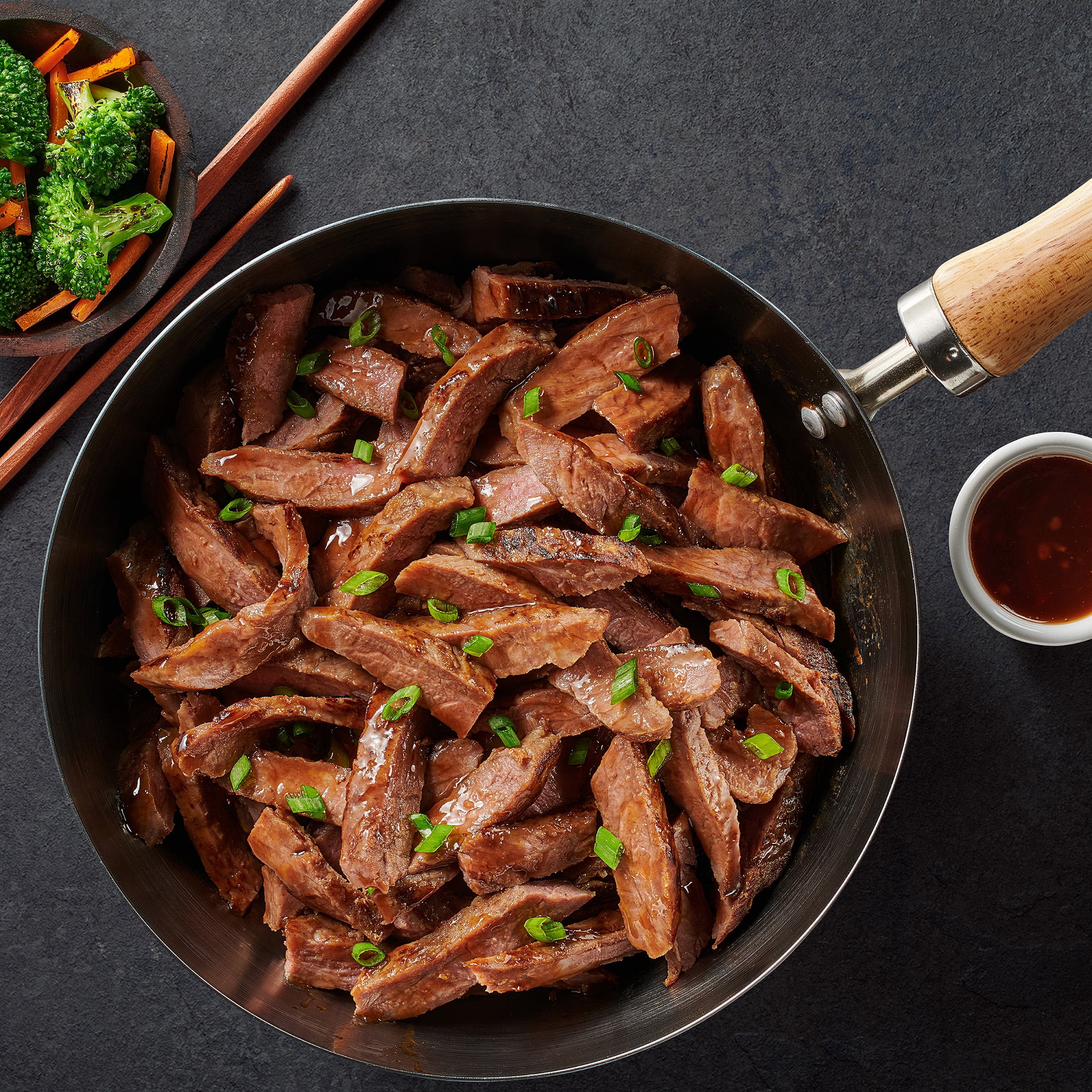 Soules Kitchen, Gluten-Free, No Hormones, Artfully Seasoned, Thinly Sliced Beef Strips with Stir Fry Sauce 12oz, Frozen