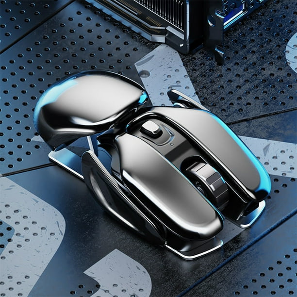 Aluminum Alloy Wireless Mouse Rechargeable Game Home Office Bar Props Rechargeable Mouse Buttons USB - Walmart.com