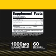 Primaforce Shilajit 120 Capsules 1000mg extract per serving - 60 Servings With Naturally Occurring Fulvic Acid