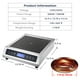 thumbnail image 3 of Estufa de inducción comercial Robhomily Portable 1800 W 120 V, 3 of 3