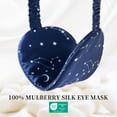 thumbnail image 3 of THXSILK Silk Night Eye Shade, 19 Momme Mulberry Silk Eye Mask, 100% Real Natural Pure Silk Eye Sleep Shade Cover, Constellation, 3 of 9