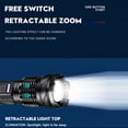 thumbnail image 4 of Dual Source Flashlight Portable High Brightness Outdoor Telescopic Focusing Adjustable Flashlight USB Rechargeable Night Camping Fishing, 4 of 7