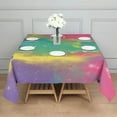 thumbnail image 3 of Colorful Tie Dye Pattern Square Tablecloth,Waterproof Square Table Cover,Wipeable Spillproof Washable Table Cover for Home Kitchen Party Decor 42"X42"(107x107cm), 3 of 6