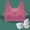 Hot Pink, variant on VISALY Sports Bras For Women Plus Size Sports Bra Women Ultra Thin Ice Silk Bra Comfortable Plus Size Seamless Wireless Sports Bra With Removable Pads Wireless Bras Sleep Bras Comfortable Bras Grey L