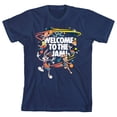 thumbnail image 5 of Space Jam 2 Movie Welcome To The Slam Blue Print Youth Boys Graphic T-shirt-M, 5 of 7