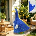 thumbnail image 6 of Sruoe Porch Goose Outfits, Blue Dinosaur Costume Goose Clothes Dress, Duck Clothes for 23" Cement Lawn Goose, Cartoon Garden Goose Clothing, Goose Costume for Courtyard Porch Outdoor Decor, 6 of 7