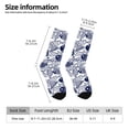 thumbnail image 2 of Bingfone Compression Socks for Women and Men Long Socks for Running Athletic Cycling Nurse- Blue Fish1, 2 of 6
