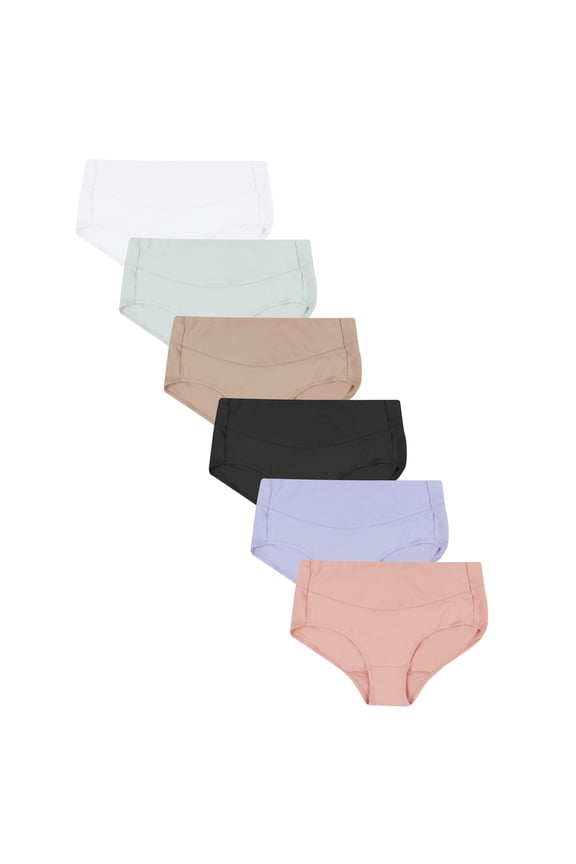 Women's Signature Smoothing Microfiber Brief Underwear, 6-Pack